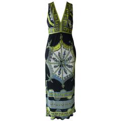 Emilio Pucci Vibrant Design Maxi Dress (44 Itl)