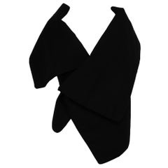 Ann Demeulemeester Black Wool Safety Pin Vest Size XXS