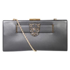 Cartier Panthère de Cartier Clutch aus schwarzem Leder