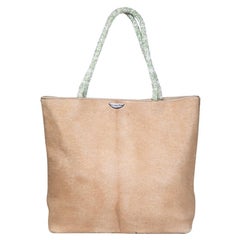 Used Dior Camel Ponyhair Shopper Tote