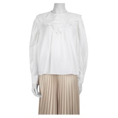 Isabel Marant Isabel Marant Etoile White Lace Trimmed Blouse Size XL