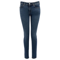 Acne Studios Blue Denim Low-Rise Skinny Jeans Size M