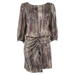 Ba&sh Mini robe métallique ouverte dans le dos, taille S