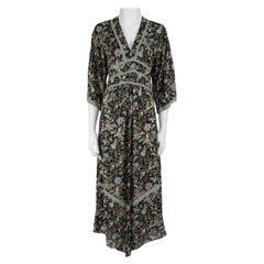 Used ba&sh Floral Patterned Midi Dress Size S