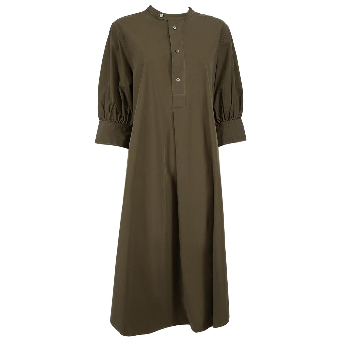 Studio Nicholson - Robe chemise verte à manches bouffantes, taille XL en vente