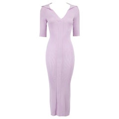 Remain Birger Christensen Purple Rib Knit Joy Dress Size S
