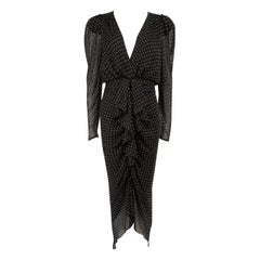 Ronny Kobo Black Crystal Embellished Maxi Dress Size M