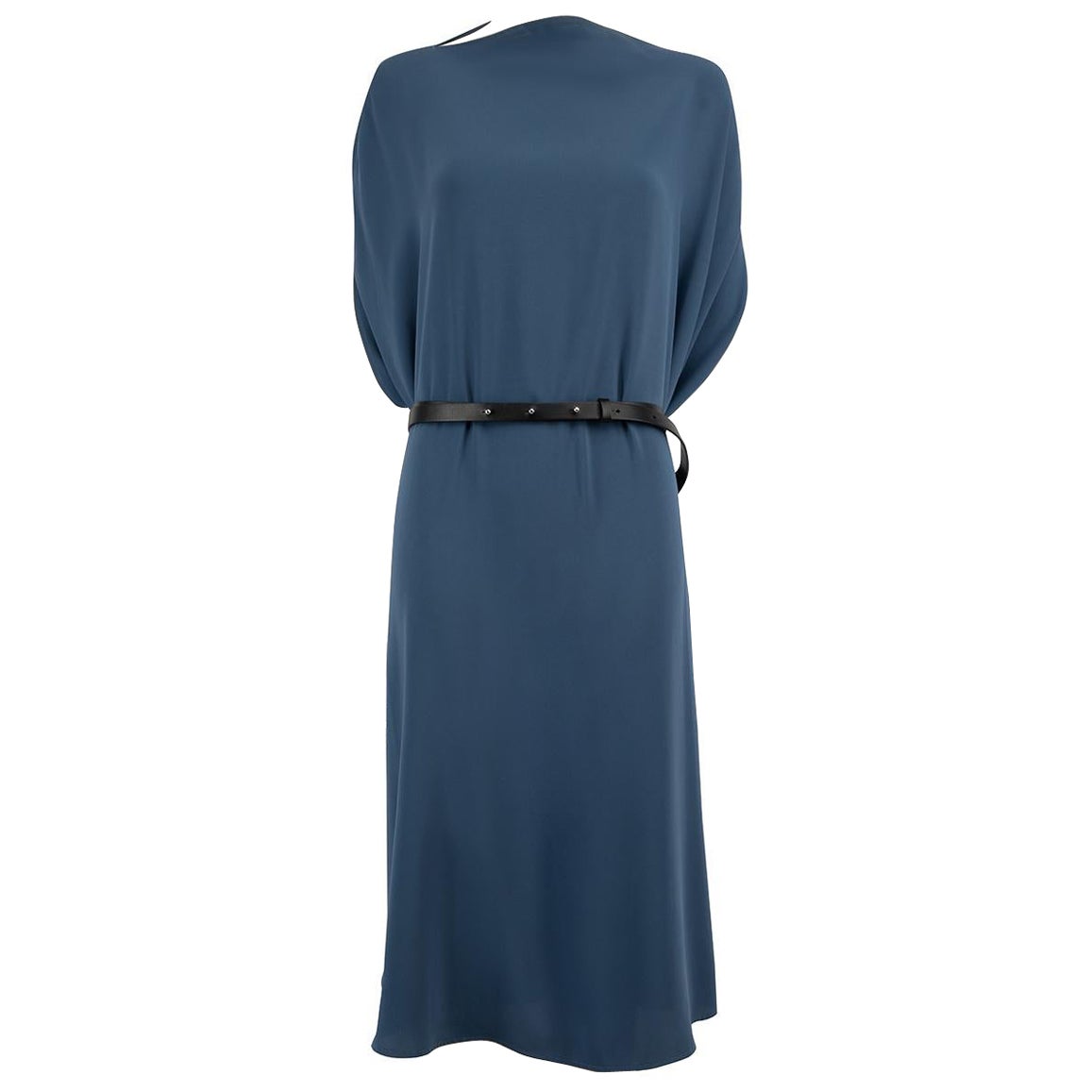 Maison Margiela MM6 Blue Midi Drip Dress Size XXL For Sale