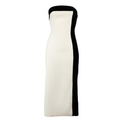 Honayda White Strapless Midi Dress Size S