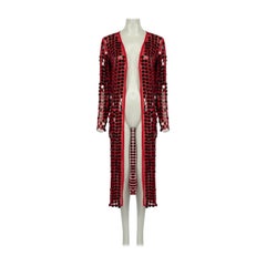 House Of Harlow 1960 House Of Harlow 1960 x Revolve Red Sequin Long Jacket XS