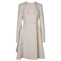 Christian Dior Woolen Coat with Silk Lining