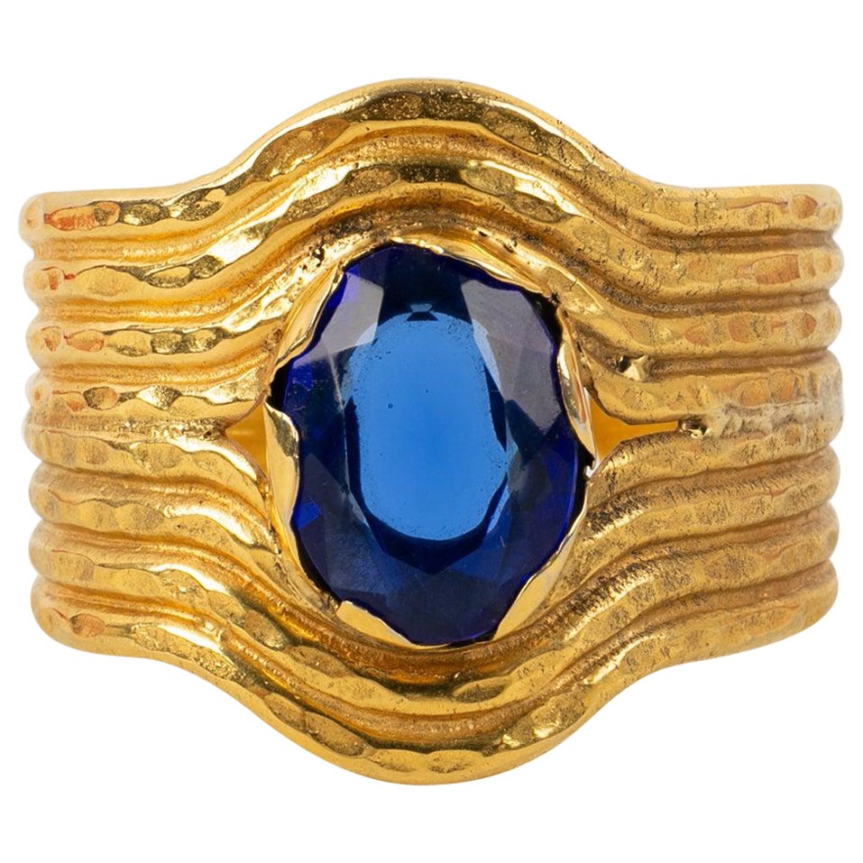 Gianfranco Ferré - Bracelet manchette en métal doré en vente
