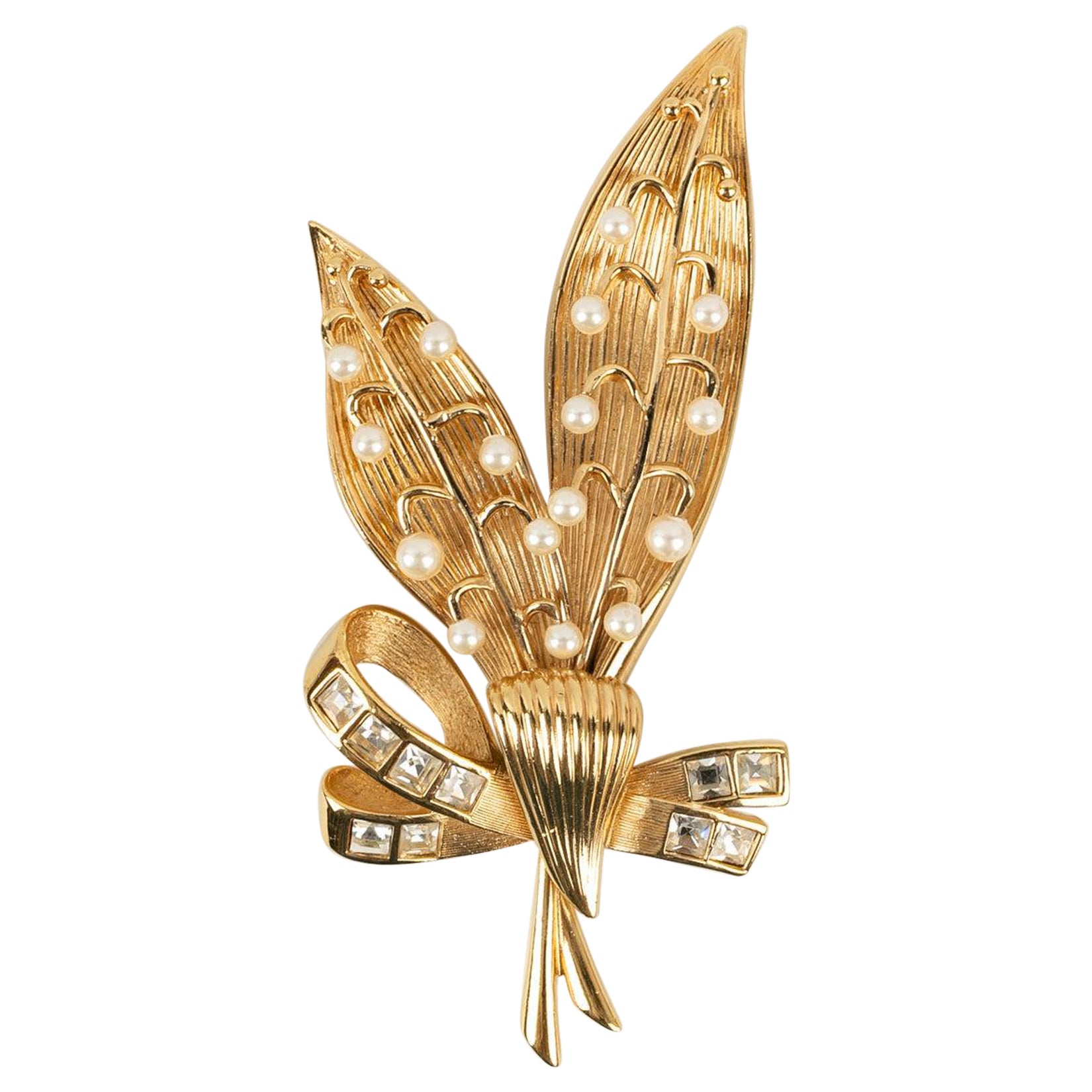 Dior Lily of the Valley Brooch For Sale