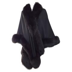 80s Fox wool shawl 12
