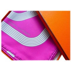 Hermes Silk Scarf Special Edition Circuit 24 Faubourg pour Imagine
