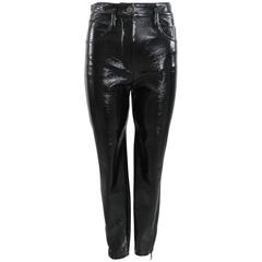 Louis Vuitton Fall 2014 Black PVC Runway Skinny Jeans