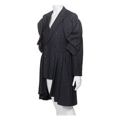 Used Comme des Garçons Deconstructed 4-Sleeve Jacket with Pleated Skirt, fw 2006 