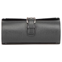 Used Louis Vuitton Black Leather Watch Case