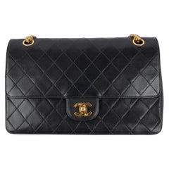 Retro Chanel Quilted Black Lambskin Timeless Bag, 1997/1999