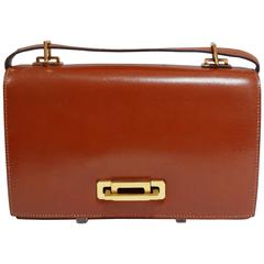 Rare 1970s Hermes Leather Handbag/Clutch
