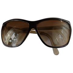 Chanel Black Cream Sunglasses 1