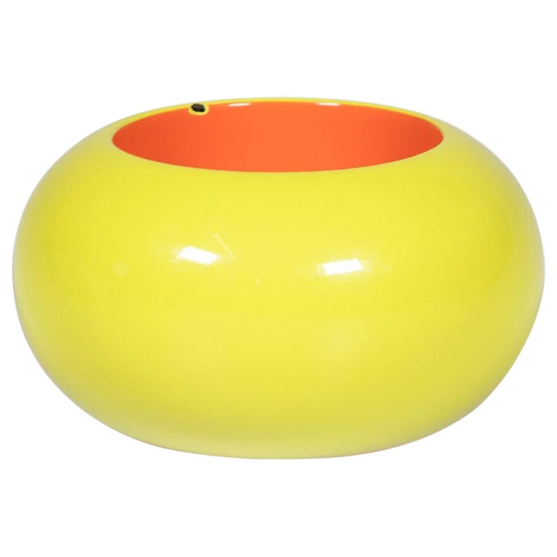 Hermes Yellow Rounded Bangle