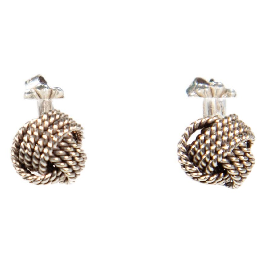 Tiffany & Co. Sterling Silver Knot Earrings