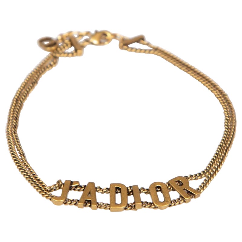 Dior Old Gold J‚ÄôAdior Chain Necklace For Sale