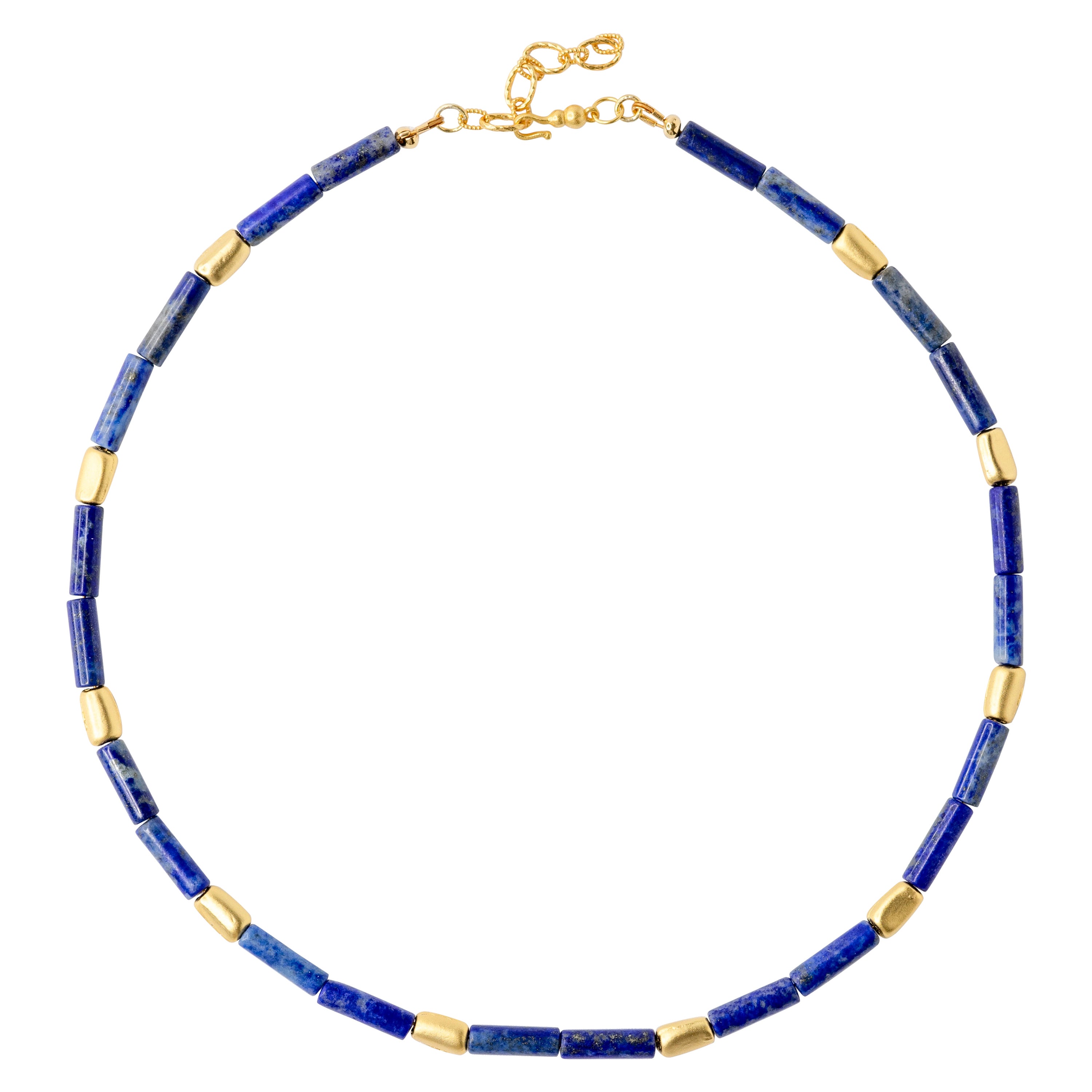 Lapis Lazuli Beaded Necklaces, Baroque Pearl, with Bakelite Claps at ...