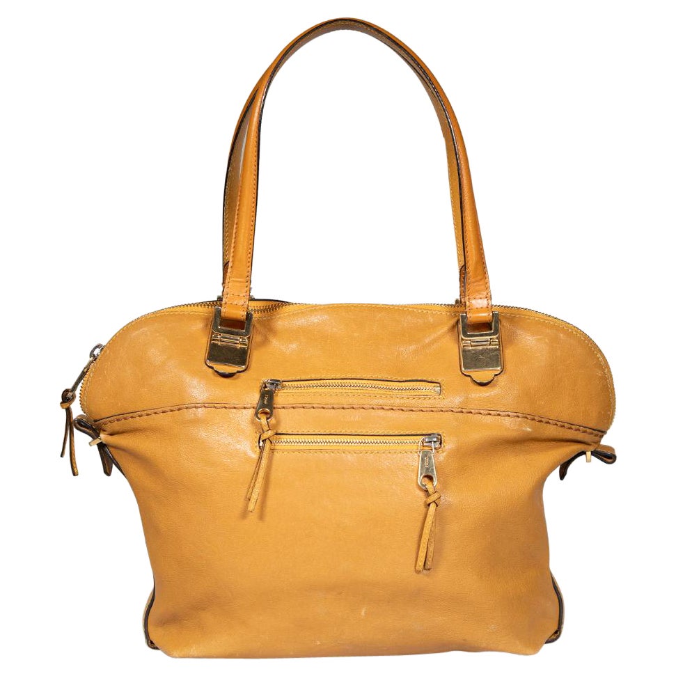 Chloé Camel Leather Angie Handbag For Sale