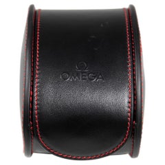 Omega Black Leather Travel Watch Box