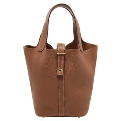 Hermes Gold Togo Leder Picotin Lock 18 Tasche