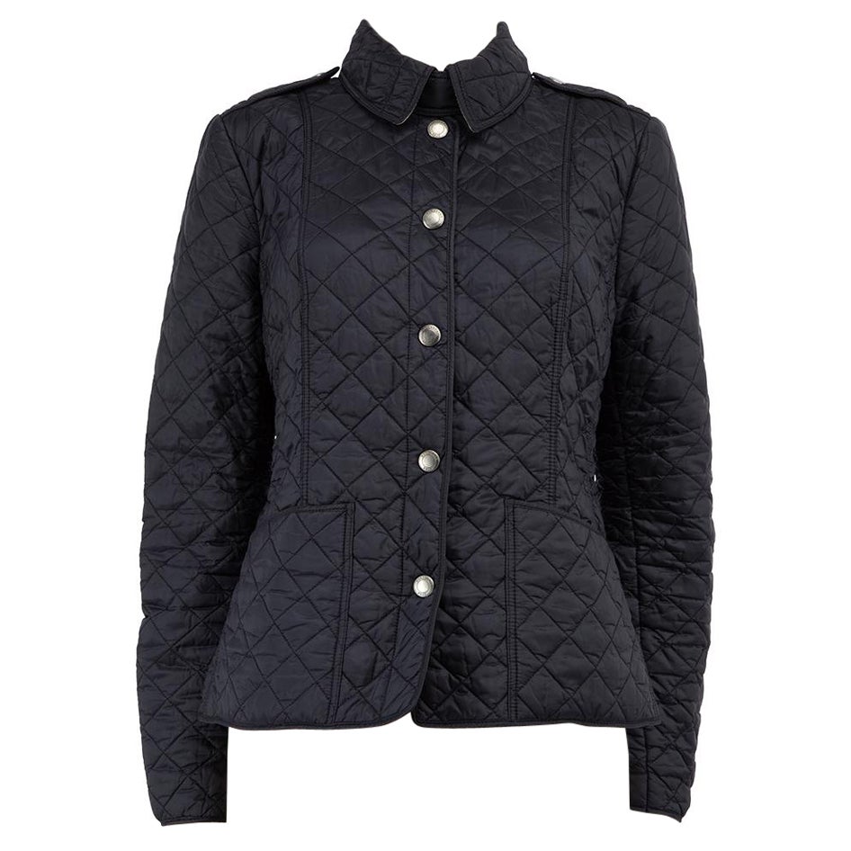Burberry Burberry Brit Vintage Navy Kencott Quilted Jacket Size M