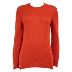 Marni Orange Cashmere Knit Ombré Shoulder Jumper Size L