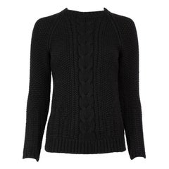 The Row Black Cable Knit Wool Jumper Size XS