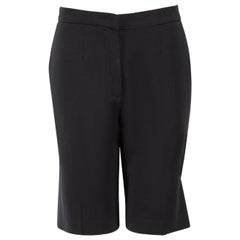 Max Mara Navy Wool Tailored Shorts Size S