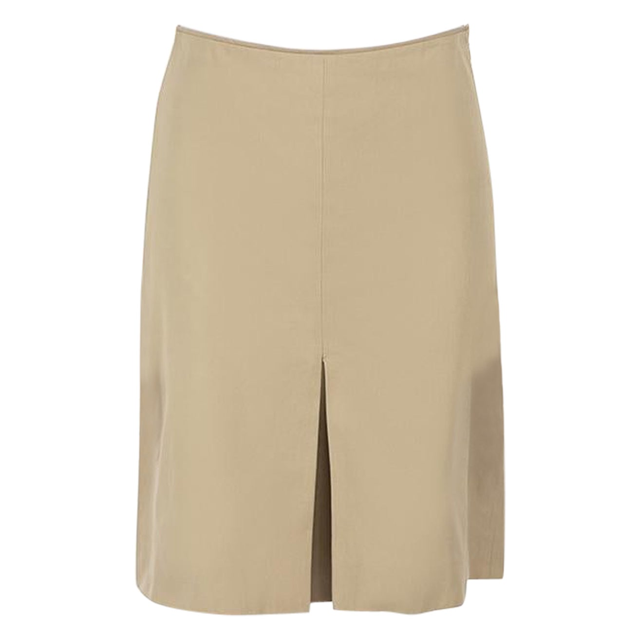 Bottega Veneta Ecru Pleat Front Skirt Size XS For Sale