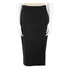 The Row Black Stretch Midi Skirt Size M