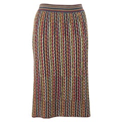 M Missoni M Missoni Limited Striped Knit Midi Skirt Size L