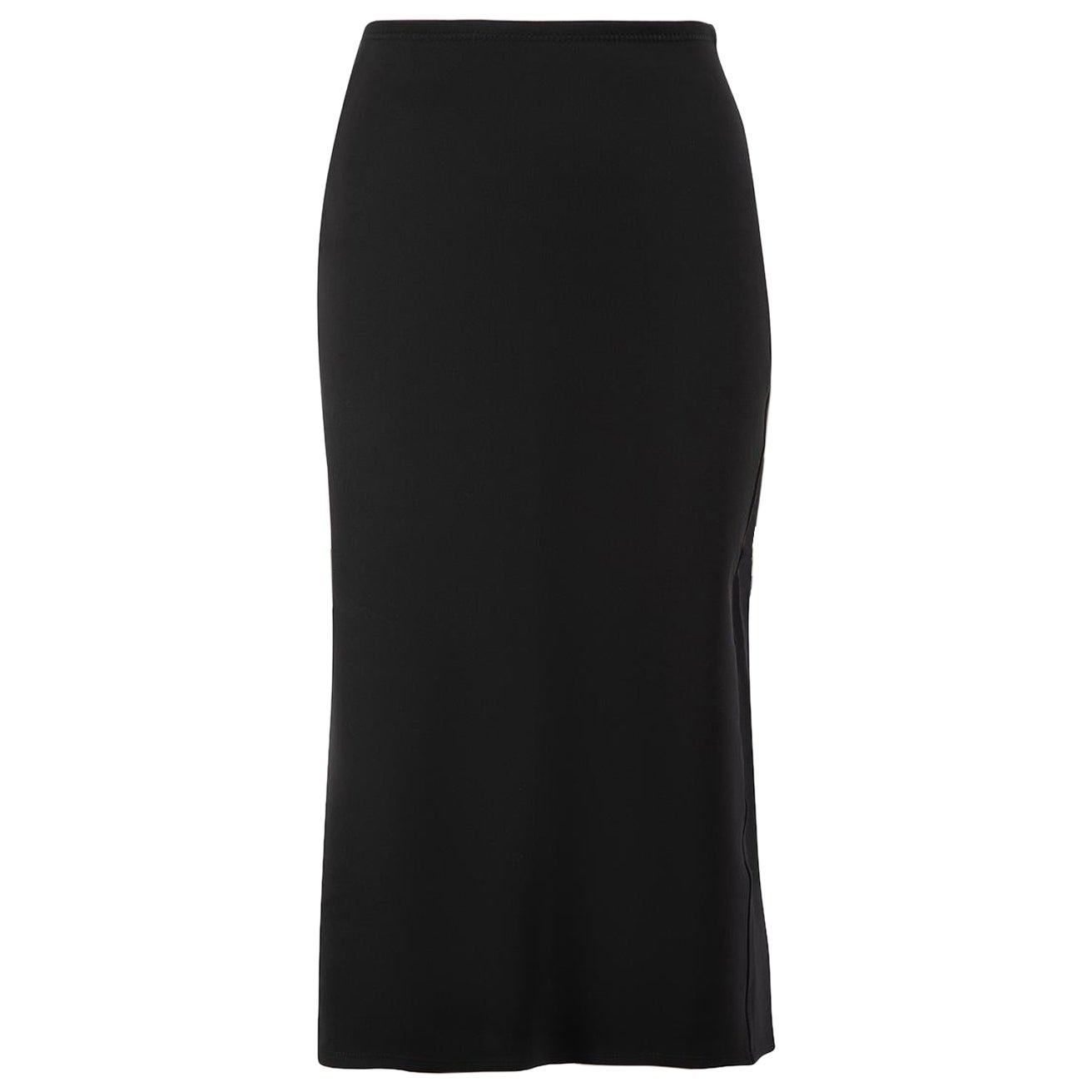 The Row Black Rabina Knee Length Pencil Skirt Size L For Sale