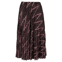 Used Missoni M by Missoni Glitter Zigzag Pleated Midi Skirt Size S