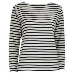 Saint Laurent Striped Long Sleeves Top Size L