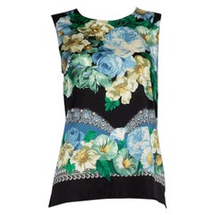 Dolce & Gabbana Floral Printed Sleeveless Top Size S