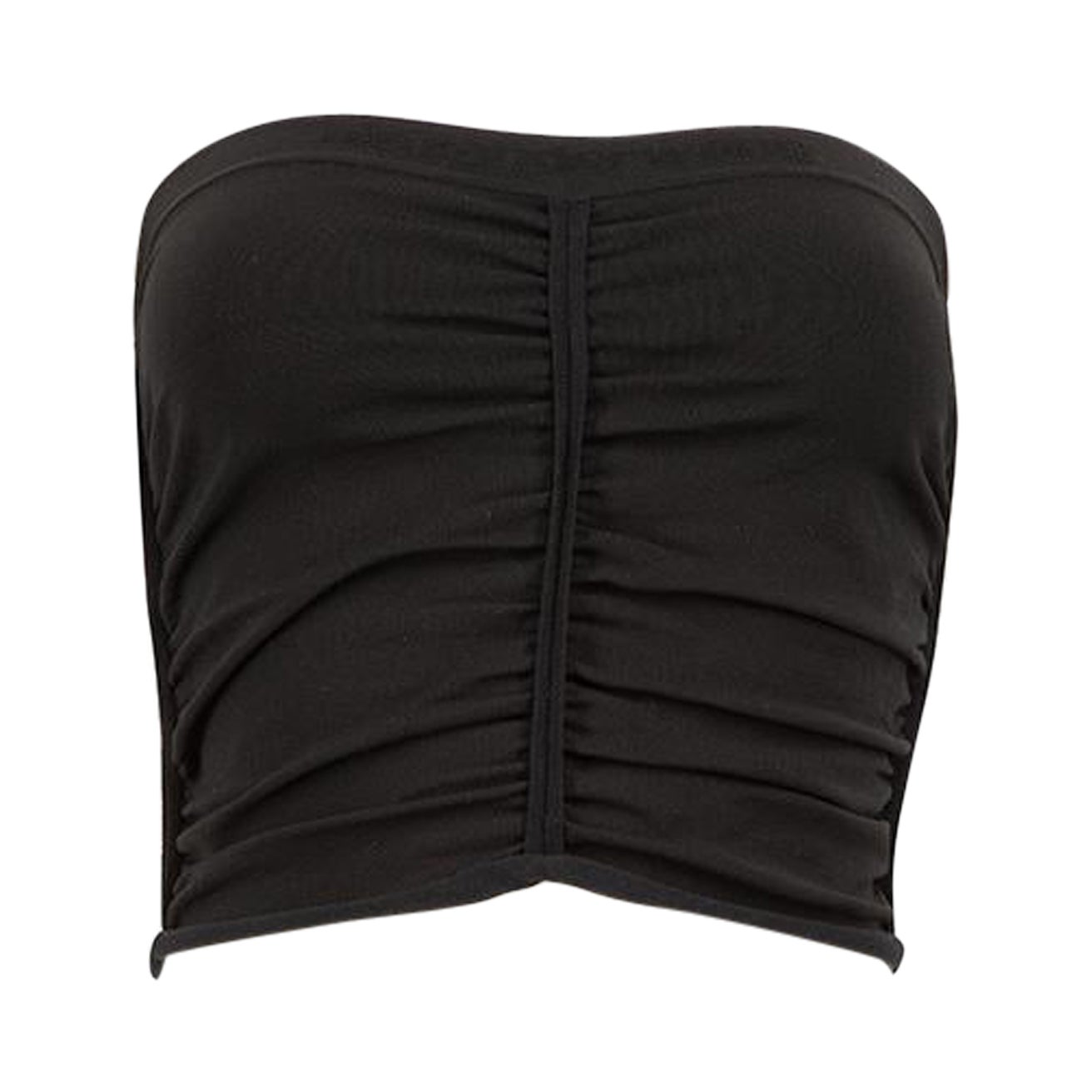 Alexander Wang Black Ruched Tube Top Size M For Sale