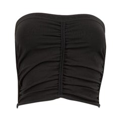 Alexander Wang Black Ruched Tube Top Size M