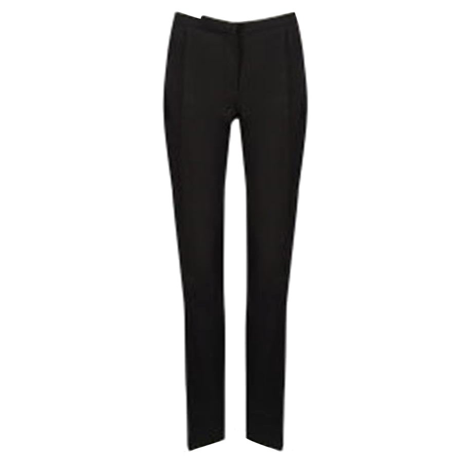 Balenciaga Le Dix Balenciaga Vintage Black Wool Slim Trousers Size S For Sale