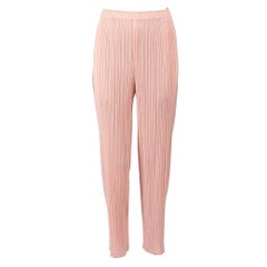 Issey Miyake Pleats Please Pink Technical-Pleated Trousers Size XL