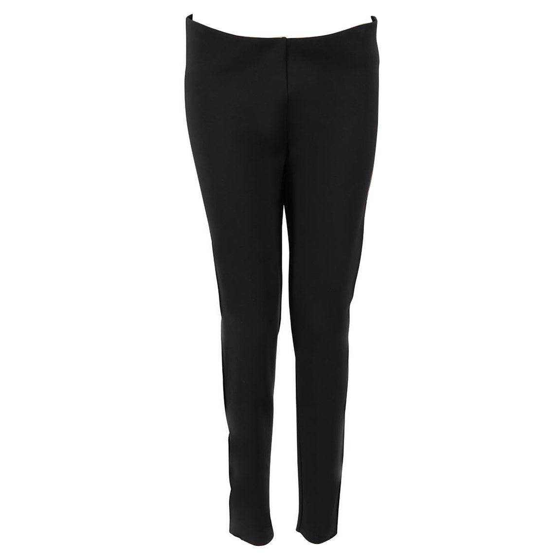 The Row Black Stretch Low Rise Leggings Size L For Sale
