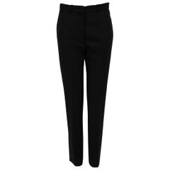 Used Jil Sander Black Wool Slim Fit Tailored Trousers Size M