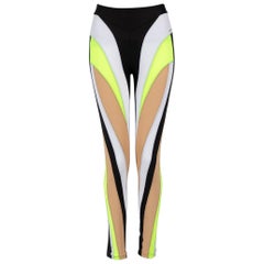 Mugler Leggings elasticizzati a spirale taglia M.
